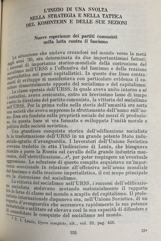 STORIA DELL'INTERNAZIONALE COMUNISTA