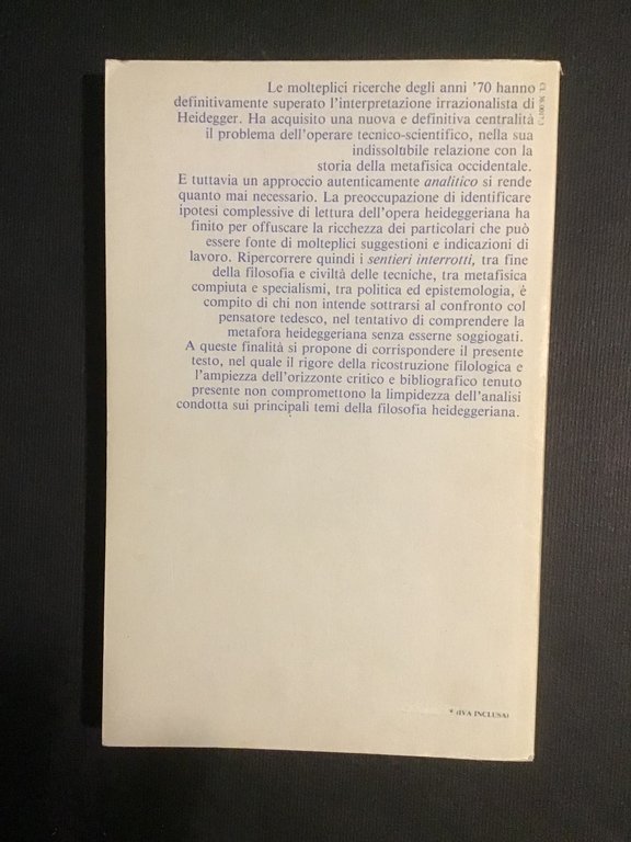 HEIDEGGER TRA METAFISICA E TECNICA