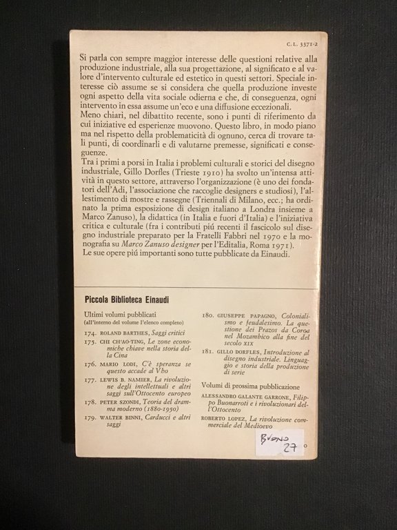 INTRODUZIONE AL DISEGNO INDUSTRIALE. LINGUAGGIO E STORIA DELLA PRODUZIONE DI …