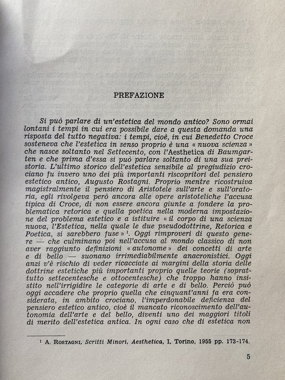 POETICA E RETORICA DA OMERO A PLOTINO. (CON ANTOLOGIA DI …