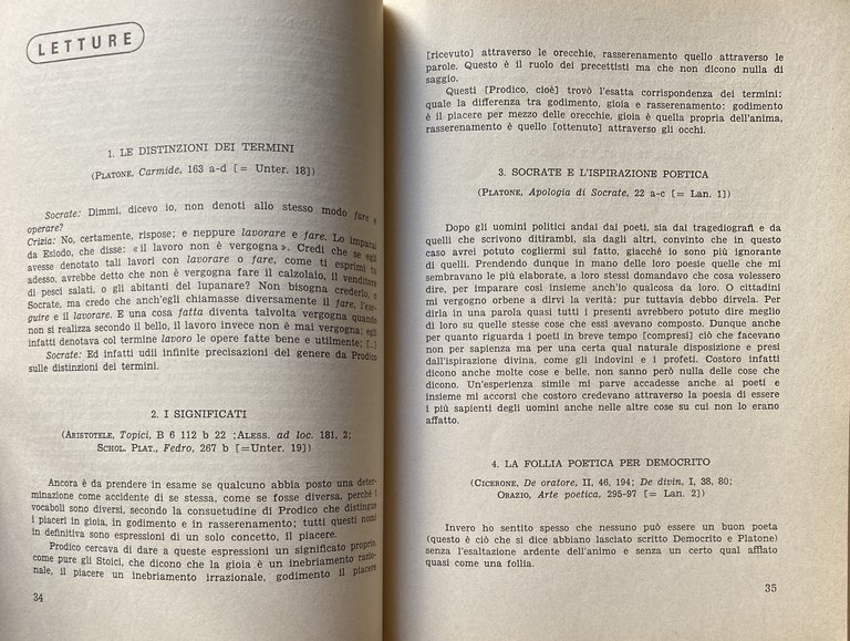 POETICA E RETORICA DA OMERO A PLOTINO. (CON ANTOLOGIA DI …