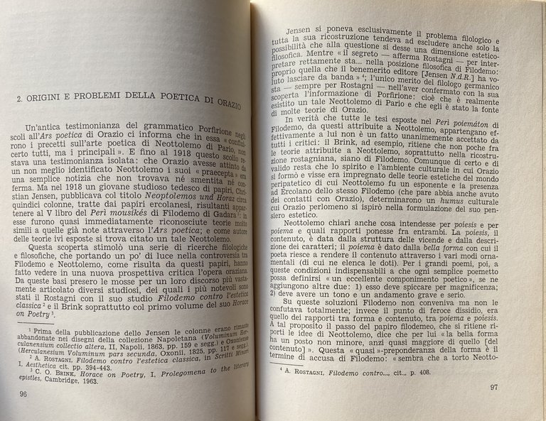 POETICA E RETORICA DA OMERO A PLOTINO. (CON ANTOLOGIA DI …