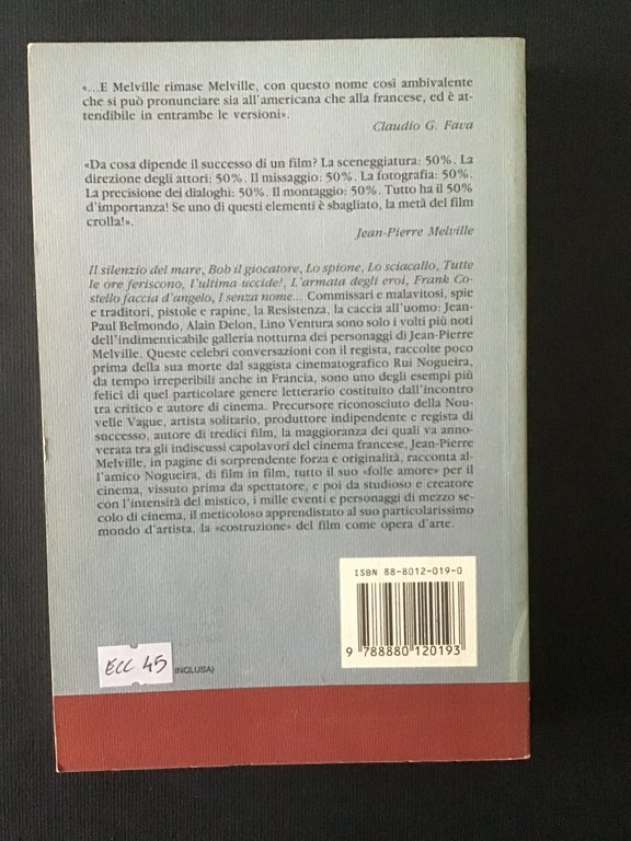 IL CINEMA SECONDO MELVILLE