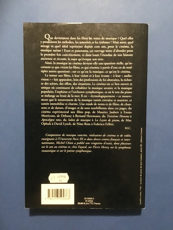LA MUSIQUE AU CINEMA