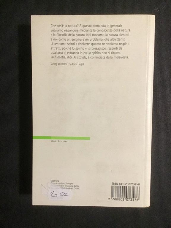FILOSOFIA DELLA NATURA