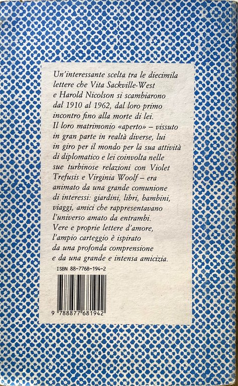 VITA E HAROLD, LETTERE DI VITA SACKVILLE-WEST E HAROLD NICOLSON …