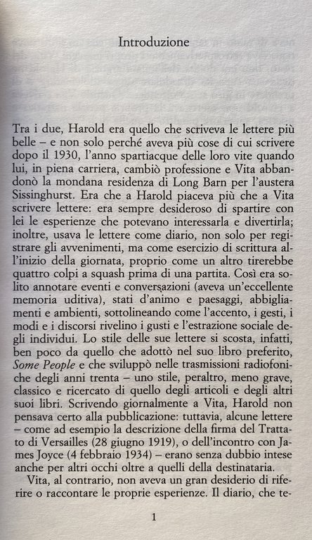 VITA E HAROLD, LETTERE DI VITA SACKVILLE-WEST E HAROLD NICOLSON …