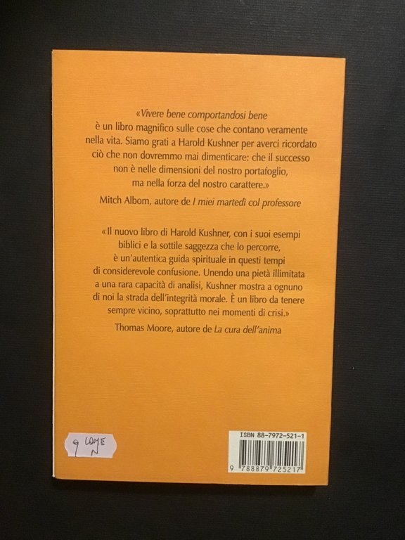 VIVERE BENE COMPORTANDOSI BENE