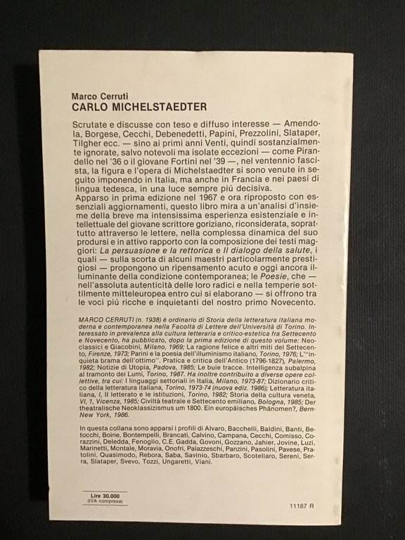 CARLO MICHELSTAEDTER