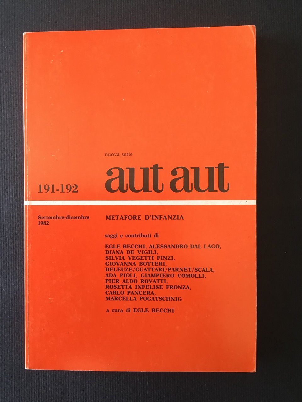AUT AUT 191-192 | Immagine principale