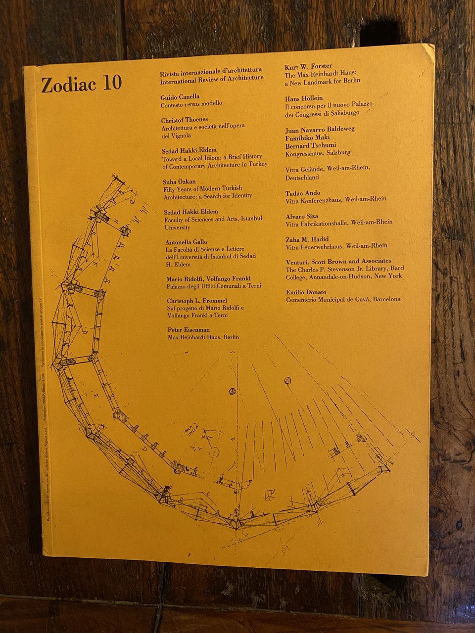 Zodiac 10 Nuova serie Rivista internazionale di architettura Settembre 1993/Febbraio …