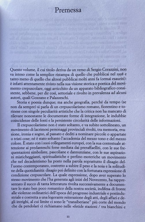 PERCHÈ TU MI DICI POETA? STORIA E POESIA DEL MOVIMENTO …