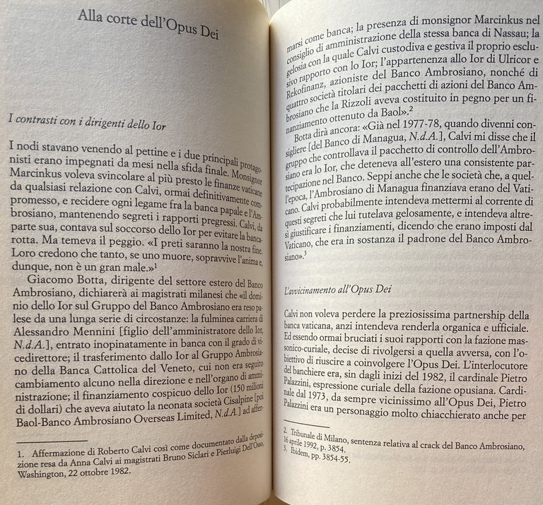 POTERI FORTI. La morte di Calvi e lo scandalo dell'Ambrosiano. …