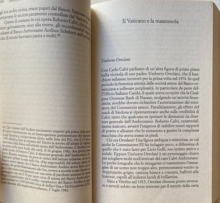 POTERI FORTI. La morte di Calvi e lo scandalo dell'Ambrosiano. …