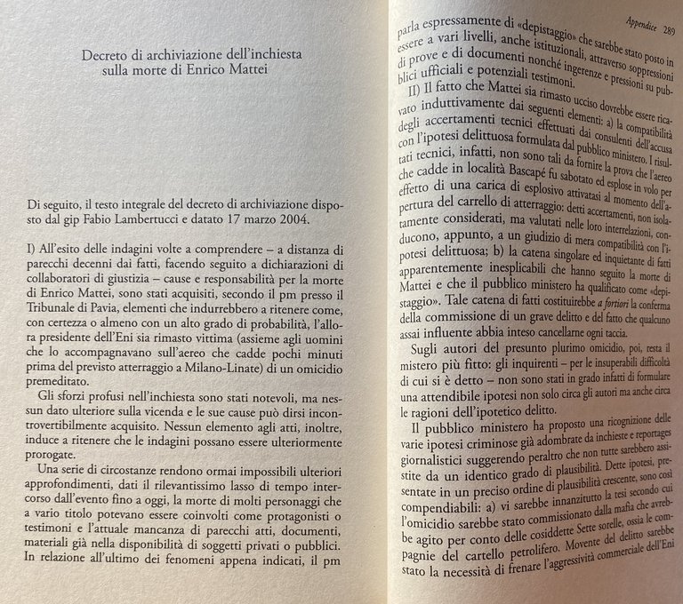 PROFONDO NERO. MATTEI, DE MAURO, PASOLINI. UN'UNICA PISTA ALL'ORIGINE DELLE …