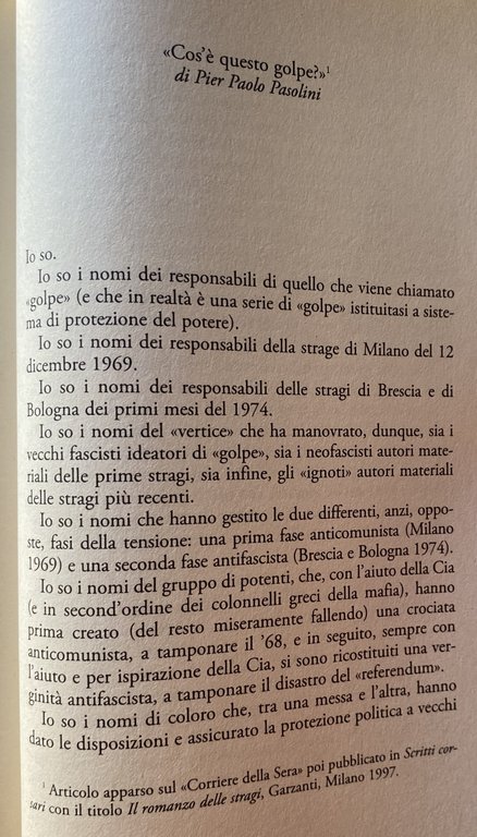 PROFONDO NERO. MATTEI, DE MAURO, PASOLINI. UN'UNICA PISTA ALL'ORIGINE DELLE …