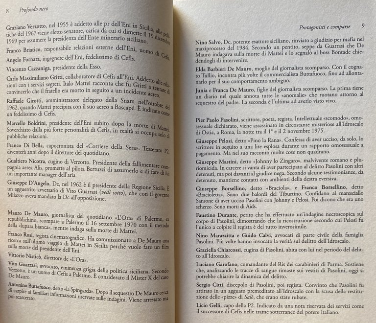 PROFONDO NERO. MATTEI, DE MAURO, PASOLINI. UN'UNICA PISTA ALL'ORIGINE DELLE …