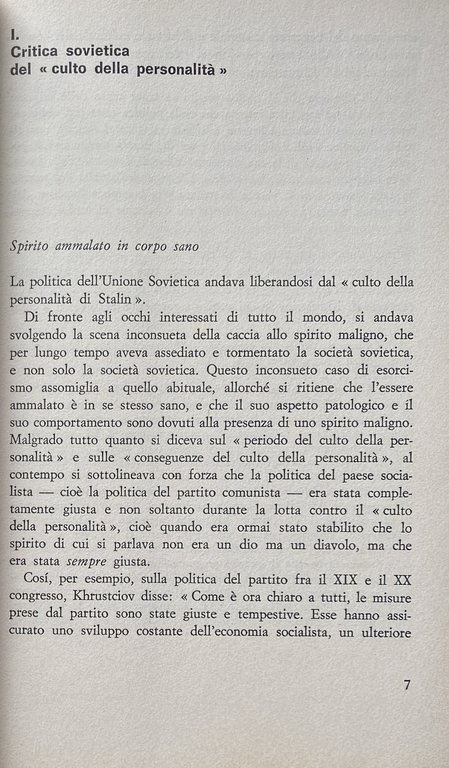 PER LA CRITICA DELLO STALINISMO. SOCIETÀ POLITICA E MITOLOGIA POLITICA