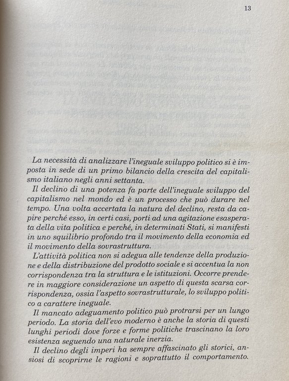 L'INEGUALE SVILUPPO POLITICO 1968-1979