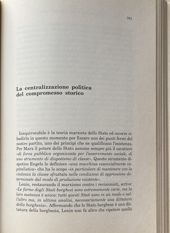 L'INEGUALE SVILUPPO POLITICO 1968-1979