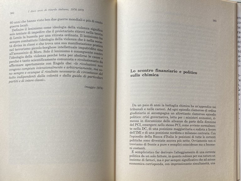 L'INEGUALE SVILUPPO POLITICO 1968-1979