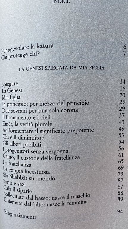 LA GENESI SPIEGATA DA MIA FIGLIA