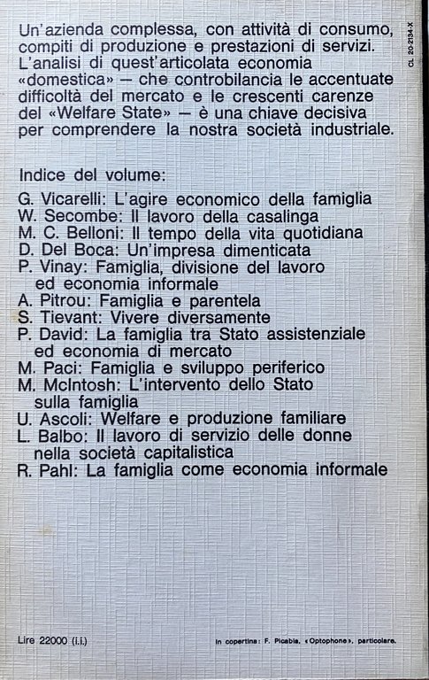 L'AZIENDA FAMIGLIA UNA SOCIETÀ A RESPONSABILITÀ ILLIMITATA