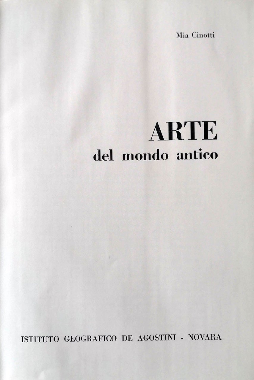 Arte del mondo antico.
