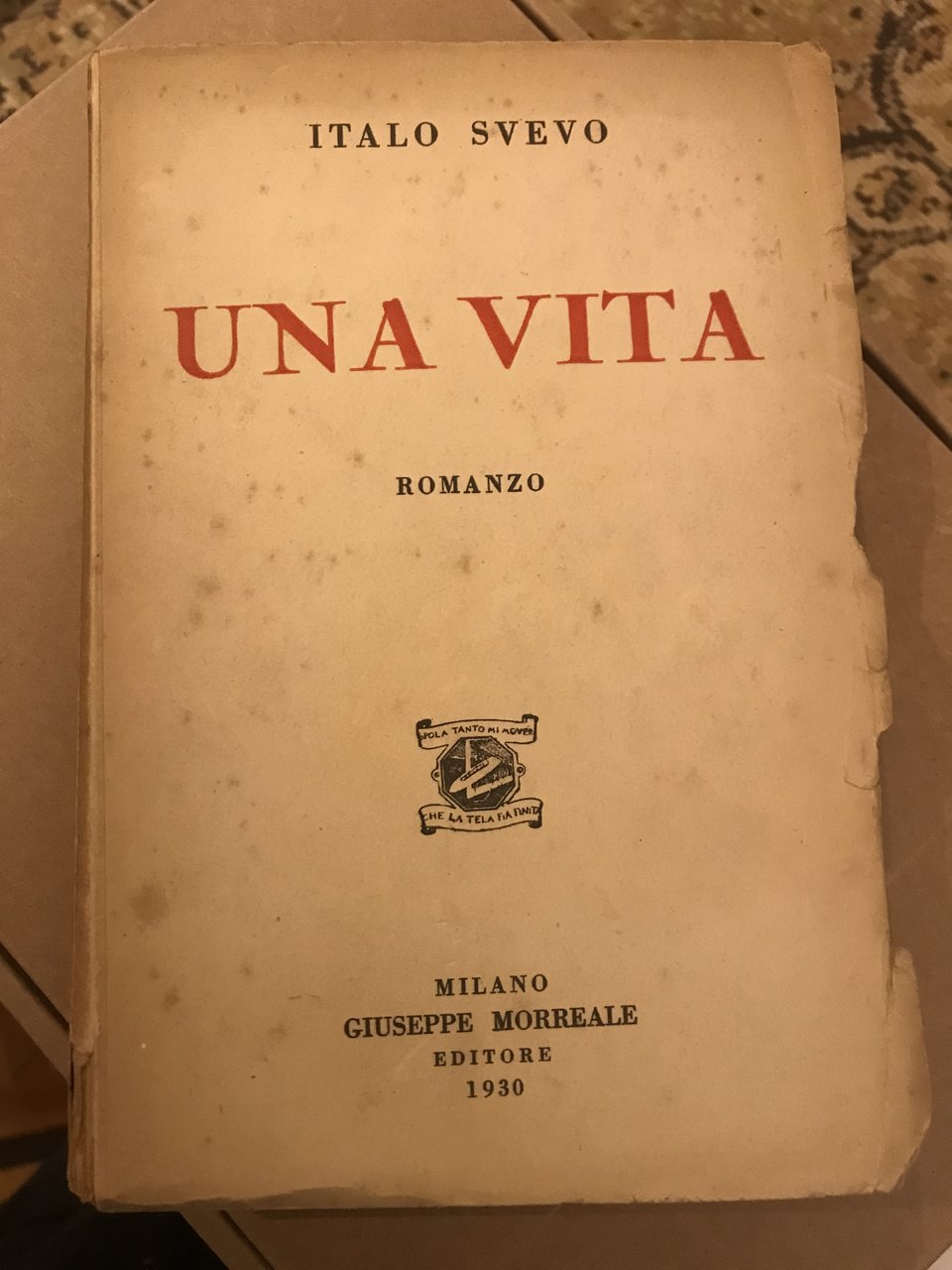 Una vita. Romanzo.