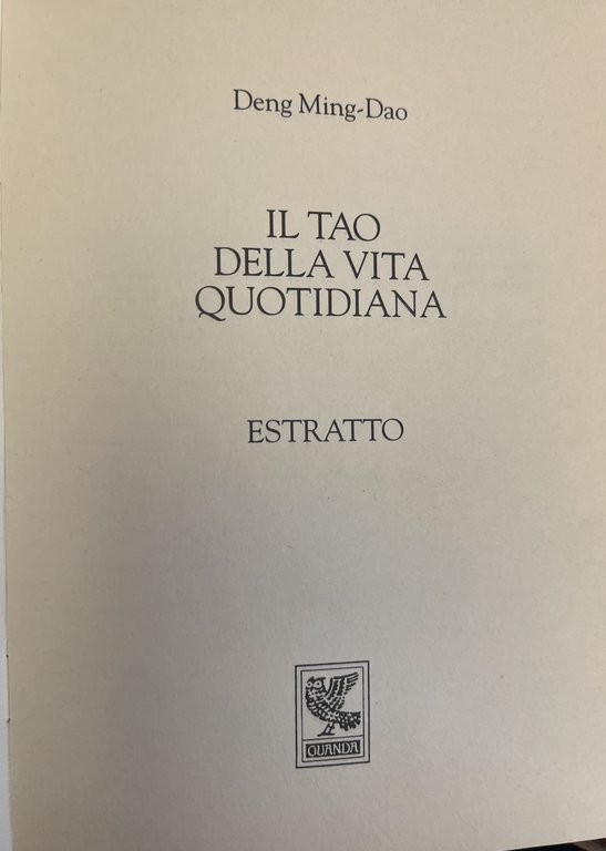 Il Tao della vita quotidiana