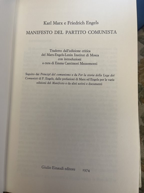 Manifesto del partito comunista