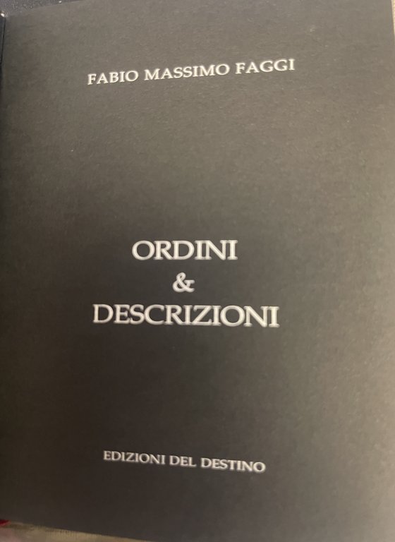 Ordini & Descrizioni