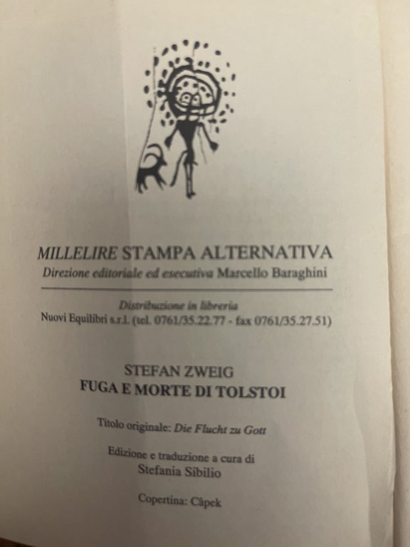 Fuga e morte di tolstoi