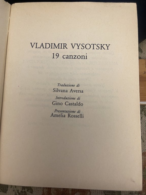 Vladimir Vysotsky 19 canzoni