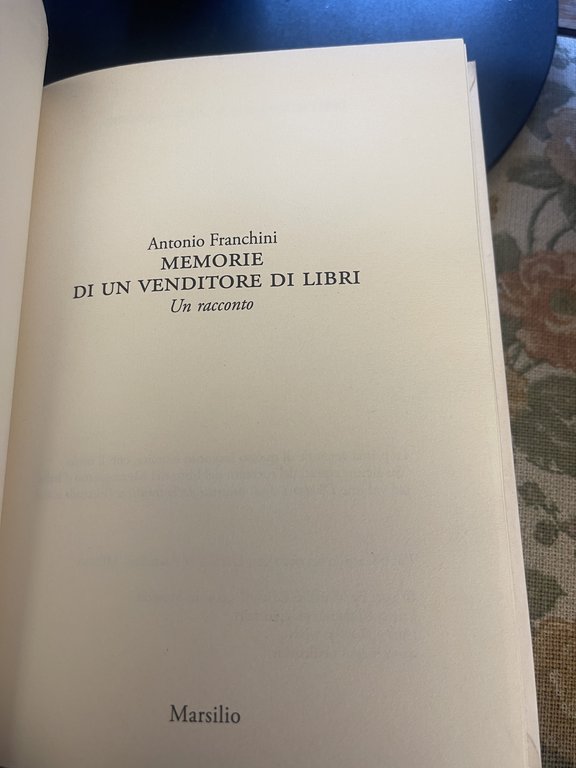 Memorie di un venditore di libri