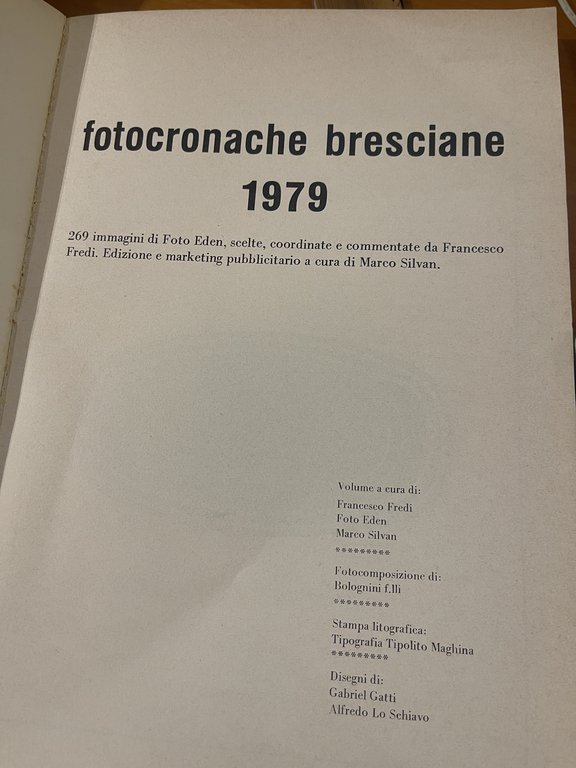 Fotocronache bresciane 1979