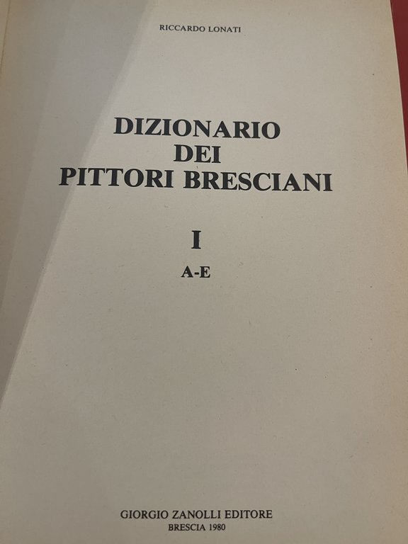 Dizionario dei pittori bresciani