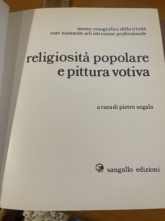 Religiosità popolare e pittura votiva