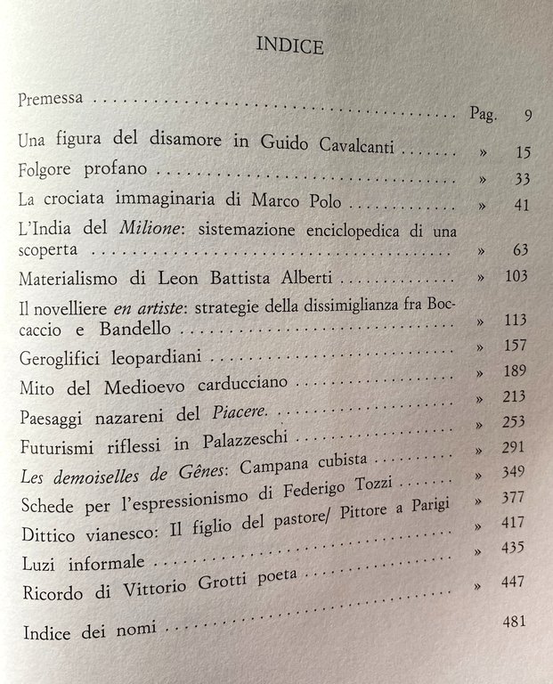 L'IMMAGINE DEL TESTO. EPISODI DI CULTURA FIGURATIVA NELLA LETTERATURA ITALIANA