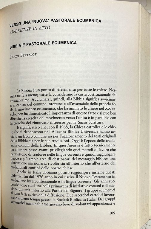 PER UNA NUOVA PASTORALE ECUMENICA. ATTI DELLA XXVII SESSIONE DI …