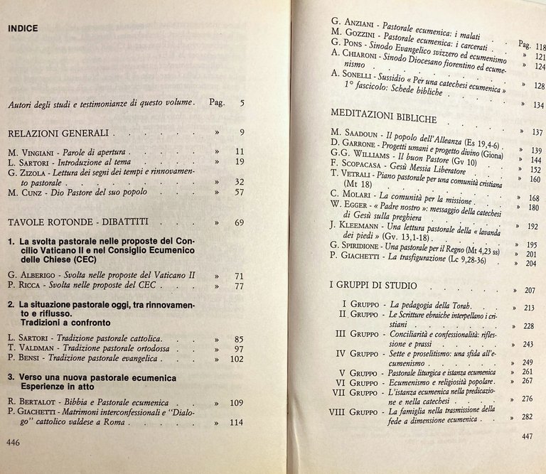 PER UNA NUOVA PASTORALE ECUMENICA. ATTI DELLA XXVII SESSIONE DI …