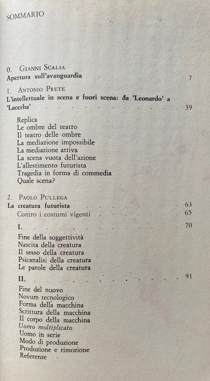 NICHILISMO E IMPERIALISMO. L'AVANGUARDIA LETTERARIA IN ITALIA (1903-1914)