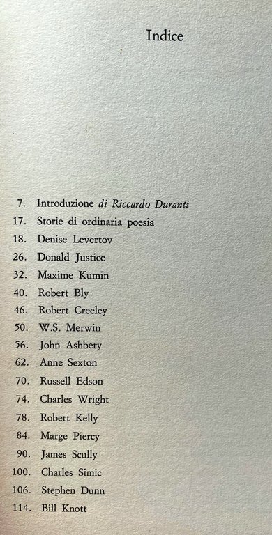 STORIE DI ORDINARIA POESIA. ANTOLOGIA DEI POETI AMERICANI DEGLI ANNI …