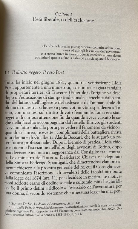 EVA TOGATA. DONNE E PROFESSIONI GIURIDICHE IN ITALIA DALL'UNITÀ A …