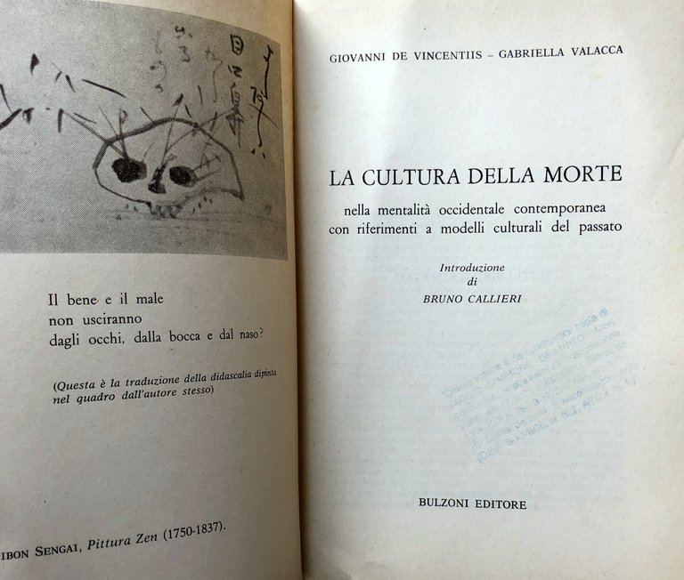 LA CULTURA DELLA MORTE: NELLA MENTALITÀ OCCIDENTALE CONTEMPORANEA CON RIFERIMENTI …