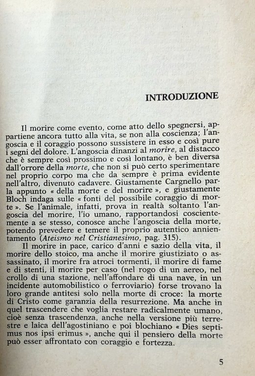 LA CULTURA DELLA MORTE: NELLA MENTALITÀ OCCIDENTALE CONTEMPORANEA CON RIFERIMENTI …