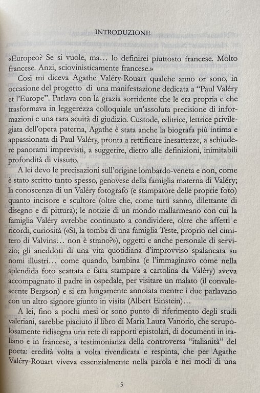 NON CHIAMATEMI MAESTRO. EPISODI DELLA RICEZIONE ITALIANA DI PAUL VALÉRY