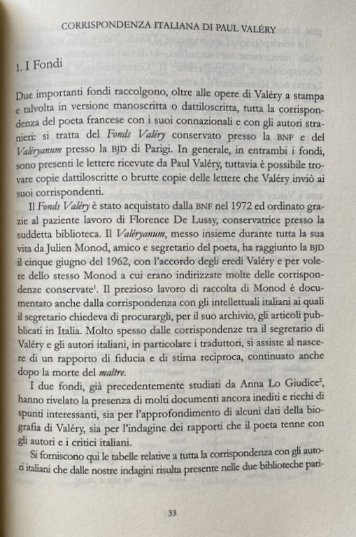 NON CHIAMATEMI MAESTRO. EPISODI DELLA RICEZIONE ITALIANA DI PAUL VALÉRY