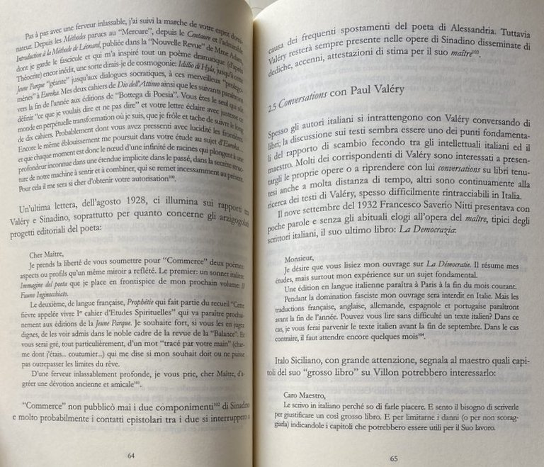 NON CHIAMATEMI MAESTRO. EPISODI DELLA RICEZIONE ITALIANA DI PAUL VALÉRY