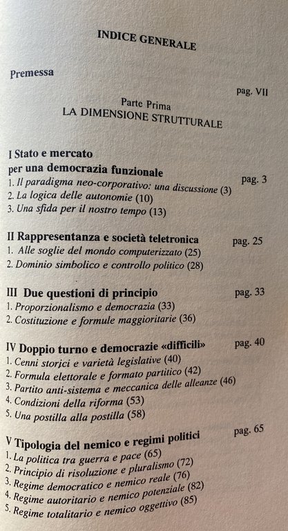 ISTITUZIONI POLITICHE. STRUTTURA E PENSIERO